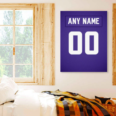 Minnesota Jersey Custom Canvas Print Wall Art for Boy Girl Men Women Football Personalized Canvas Art